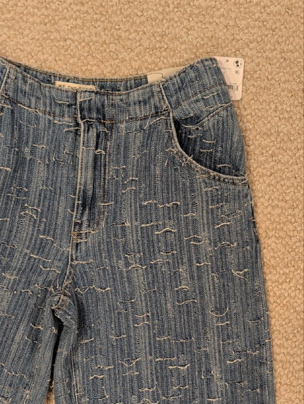 We The Free Front Row Wide Leg Flare Jeans - Picture 4 of 7